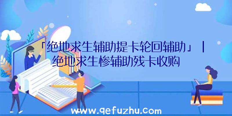 「绝地求生辅助提卡轮回辅助」|绝地求生惨辅助残卡收购